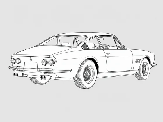 Ferrari 365 GTC/4 rear 3/4 view