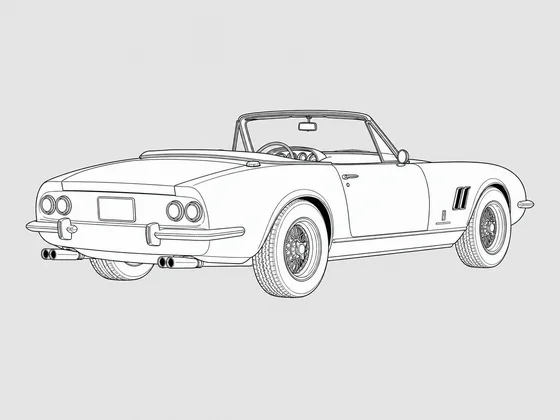 Ferrari 365 GTS/4 rear 3/4 view