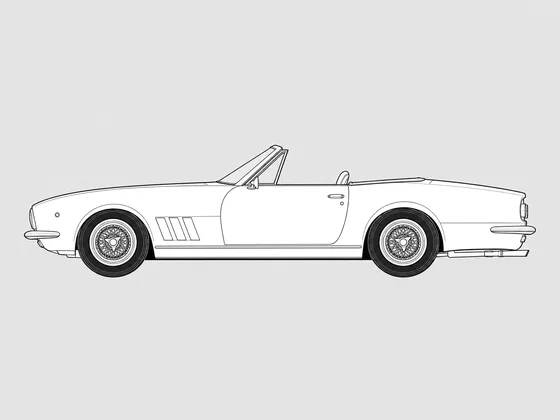 Ferrari 365 GTS/4 side view