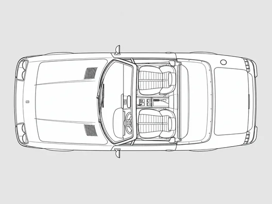 Ferrari 365 GTS/4 top view