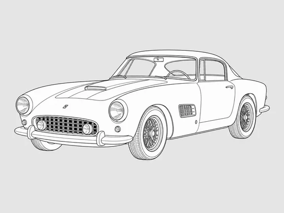 Ferrari 410 Superamerica front 3/4 view