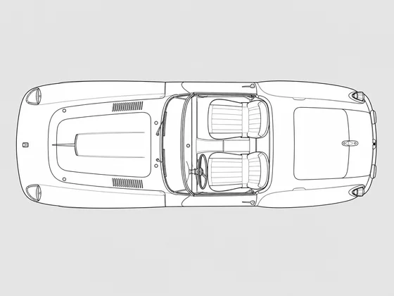 Ferrari 410 Superamerica top view