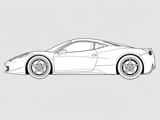 Ferrari 458 side view