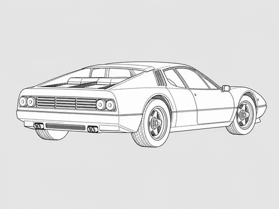 Ferrari 512 BB rear 3/4 view