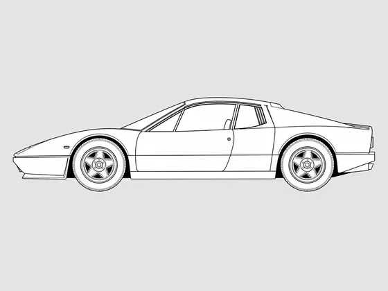 Ferrari 512 BB side view