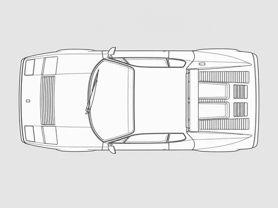 Ferrari 512 BB top view