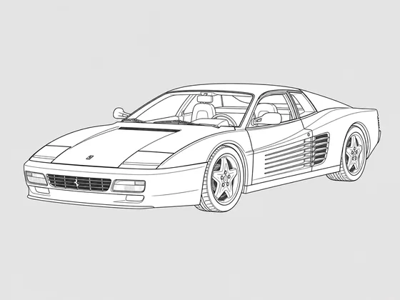 Ferrari 512 TR front 3/4 view