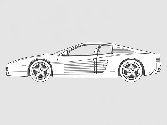 Ferrari 512 TR side view