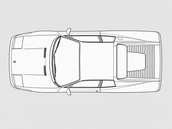 Ferrari 512 TR top view