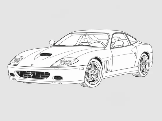 Ferrari 575M front 3/4 view