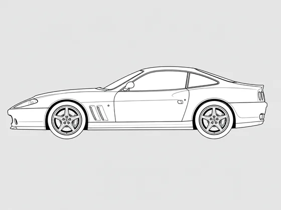 Ferrari 575M side view
