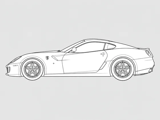 Ferrari 599 side view