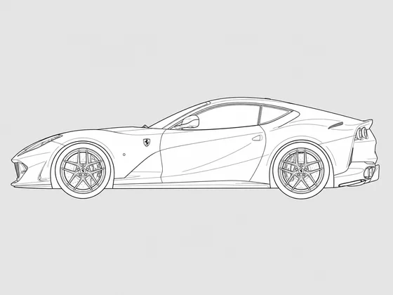 Ferrari 812 side view