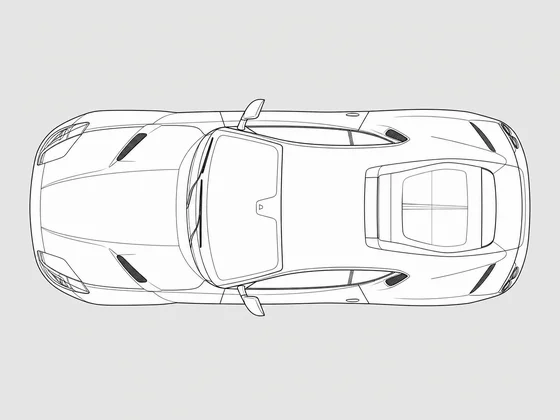 Ferrari 812 top view