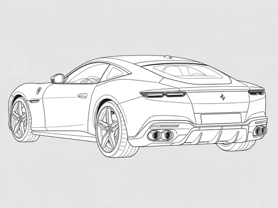 Ferrari Amalfi rear 3/4 view