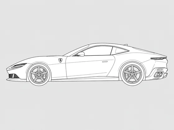Ferrari Amalfi side view