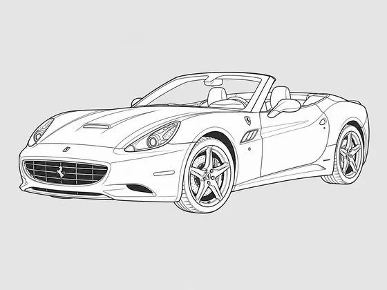 Ferrari California front 3/4 view
