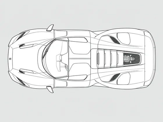 Ferrari Daytona SP3 top view
