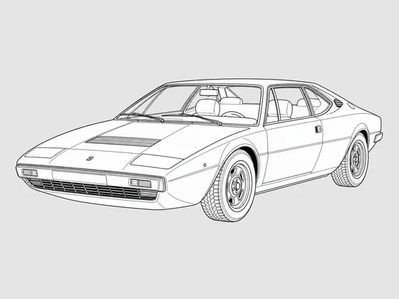 Ferrari Dino 208 GT4 front 3/4 view