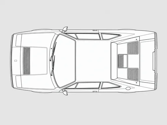 Ferrari Dino 208 GT4 top view