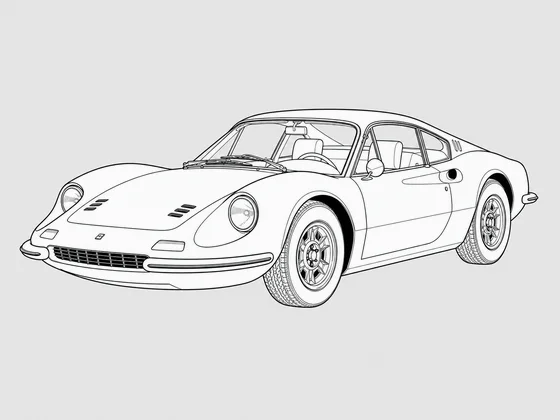 Ferrari Dino 246 front 3/4 view