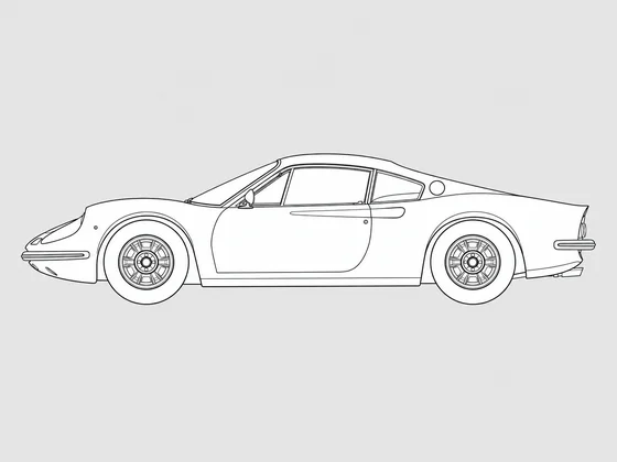 Ferrari Dino 246 side view