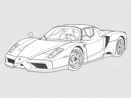 Ferrari Enzo front 3/4 view