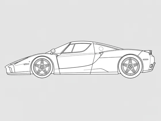 Ferrari Enzo side view