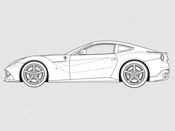 Ferrari F12 side view