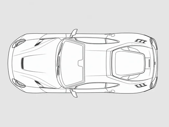 Ferrari F12 top view