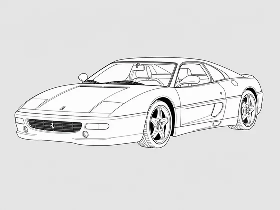 Ferrari F355 front 3/4 view