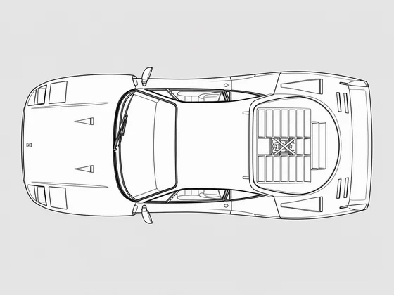 Ferrari F40 top view