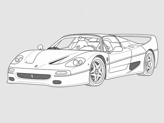 Ferrari F50 front 3/4 view