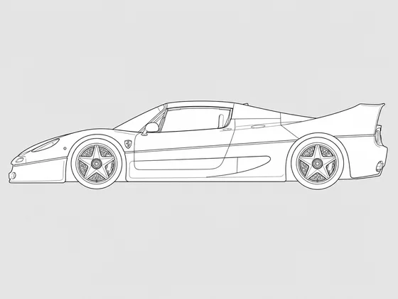 Ferrari F50 side view
