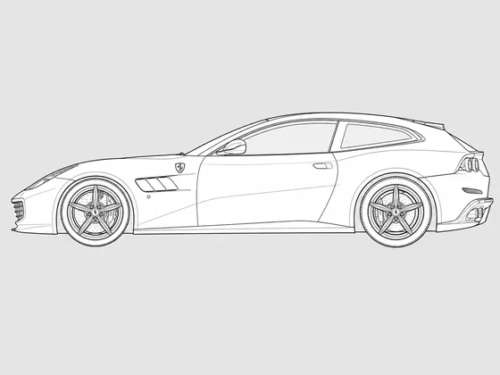 Ferrari GTC4Lusso side view