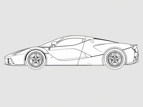 Ferrari LaFerrari side view