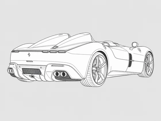 Ferrari Monza SP2 rear 3/4 view