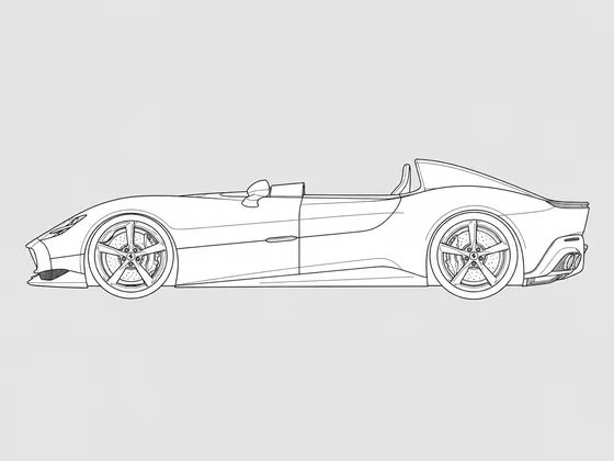 Ferrari Monza SP2 side view