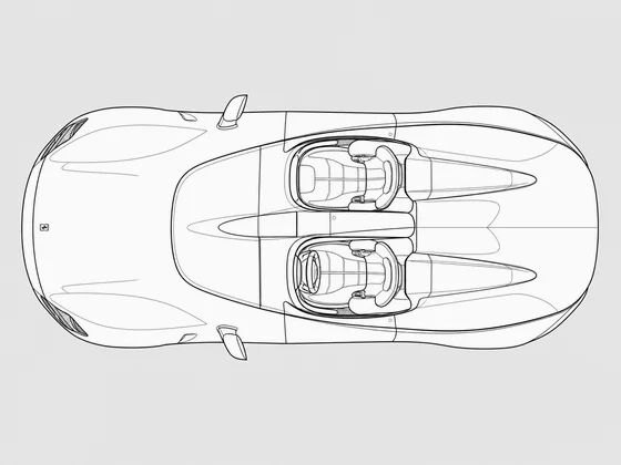 Ferrari Monza SP2 top view