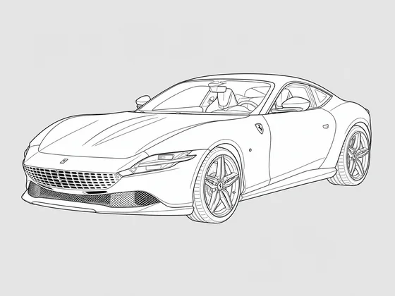 Ferrari Roma front 3/4 view