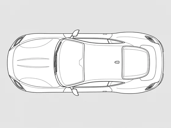 Ferrari Roma top view