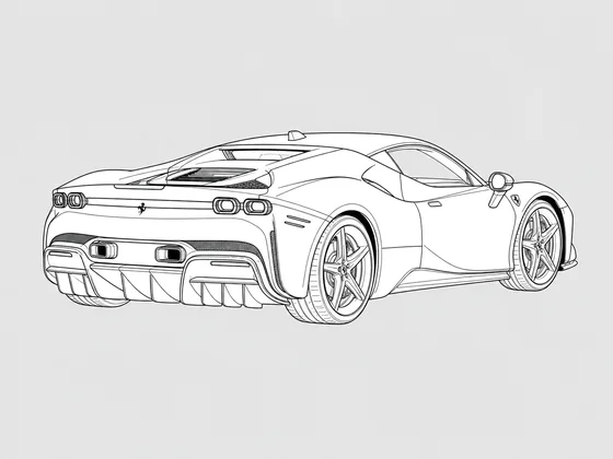 Ferrari SF90 rear 3/4 view