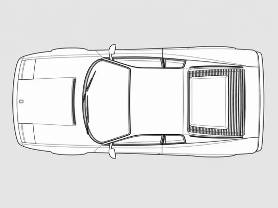 Ferrari Testarossa top view