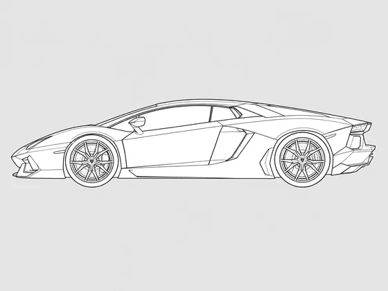 Lamborghini Aventador side view