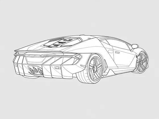 Lamborghini Centenario rear 3/4 view