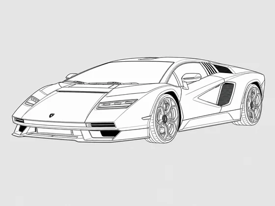Lamborghini Countach LPI 800-4 front 3/4 view