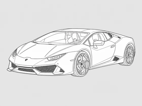 Lamborghini Huracan front 3/4 view