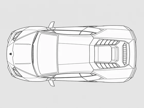 Lamborghini Huracan top view
