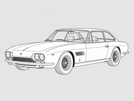 Lamborghini Islero front 3/4 view