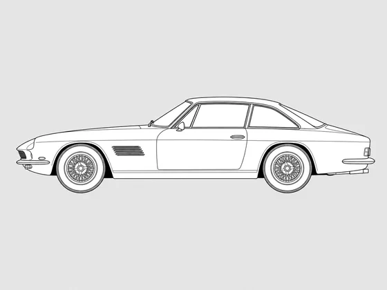 Lamborghini Islero side view